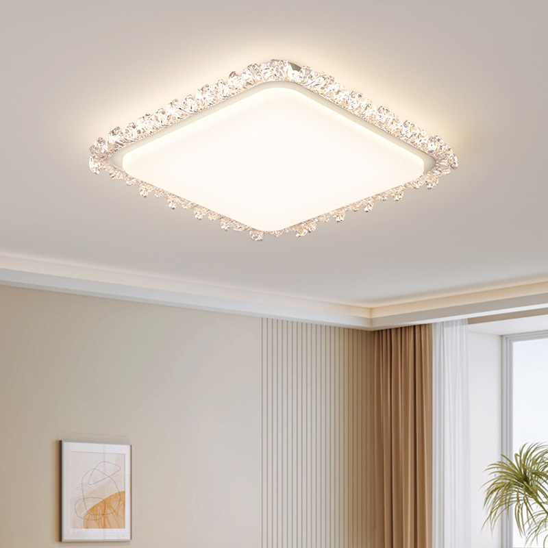 [Selección estricta] 2025 nuevo estilo francés lujoso ambiente romántico de espectro completo dormitorio principal lámparas de techo de protección de ojos