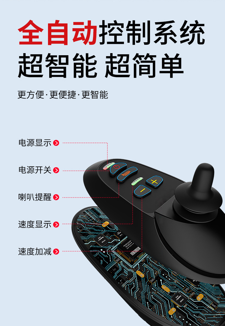 Yingkang Electric Wheelchair Is Fully Automatic, Intelligent, Lightweight, Foldable, Multifunctional, Small, Four-Wheeled, Portable Mobility Scooter