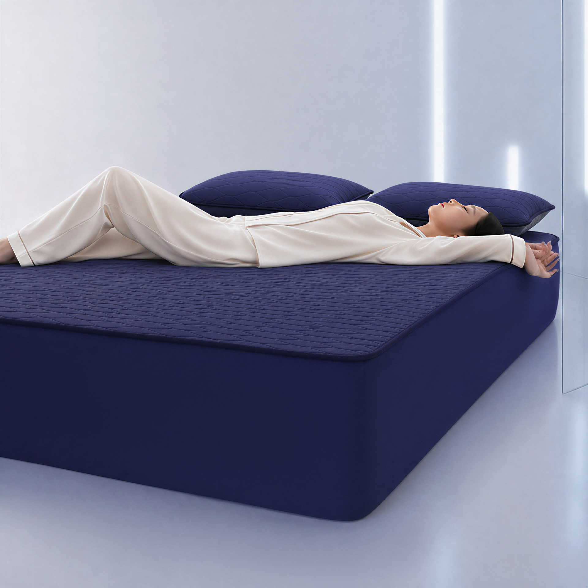 Brand Cooling Snow Pearl Silicone Mat, Class A, Maternal and Infant Grade, Machine Washable, Anti-Pilling, Air Conditioning Mat, Student Dormitory Bed Sheet