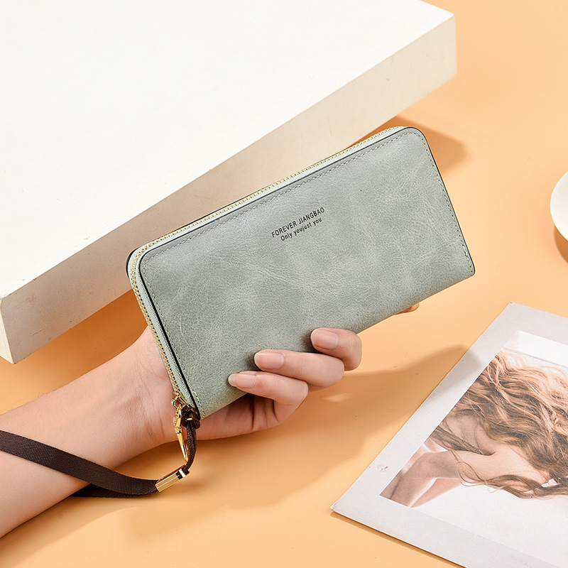 Cartera larga multifunción para mujer con porta móvil