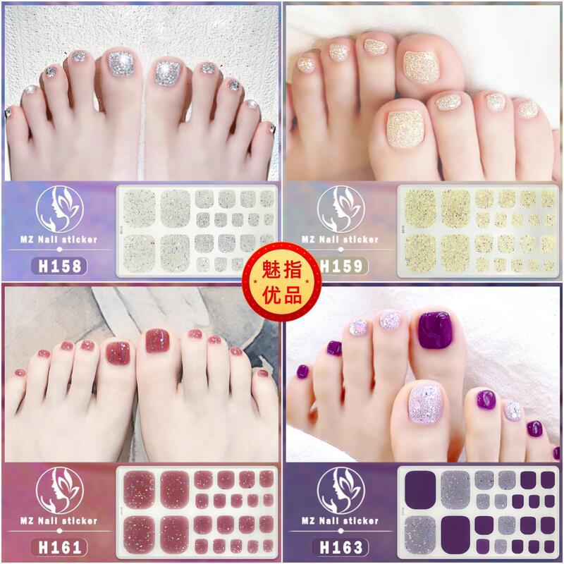 H New Little Red Riding Book with Toenail Sticker 3D Imitation Diamond Nail Art Patch Waterproof Long-lasting White Nail Sticker