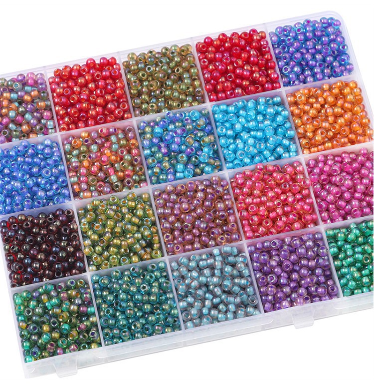 1 Set Diameter 4mm Hole 1~1.9mm Glass Ball Beads display picture 1