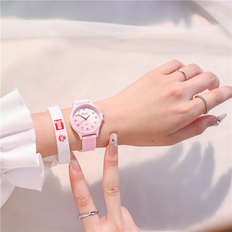 Junior High School Children's Unicorn Cute Ins Style Women's Watch Gradient Color Simple High Face Value Small Fresh Test