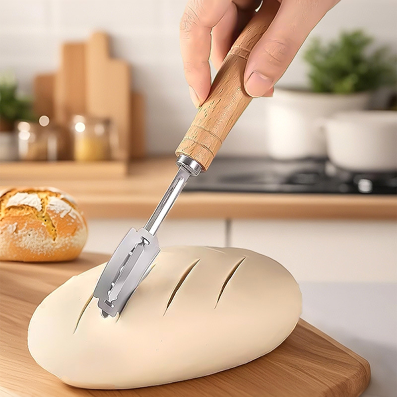 European style bread cutting knife bread cutting bag knife pattern soft European bag special cutting knife baguette knife household baking tools