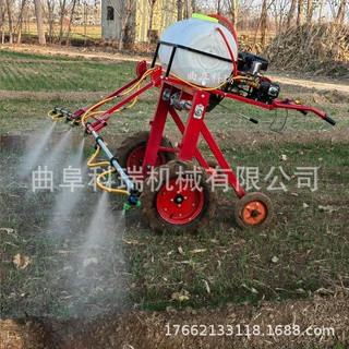 药材蔬菜打药机 多喷头喷杆轮可调 自走式手扶玉米喷药机科瑞