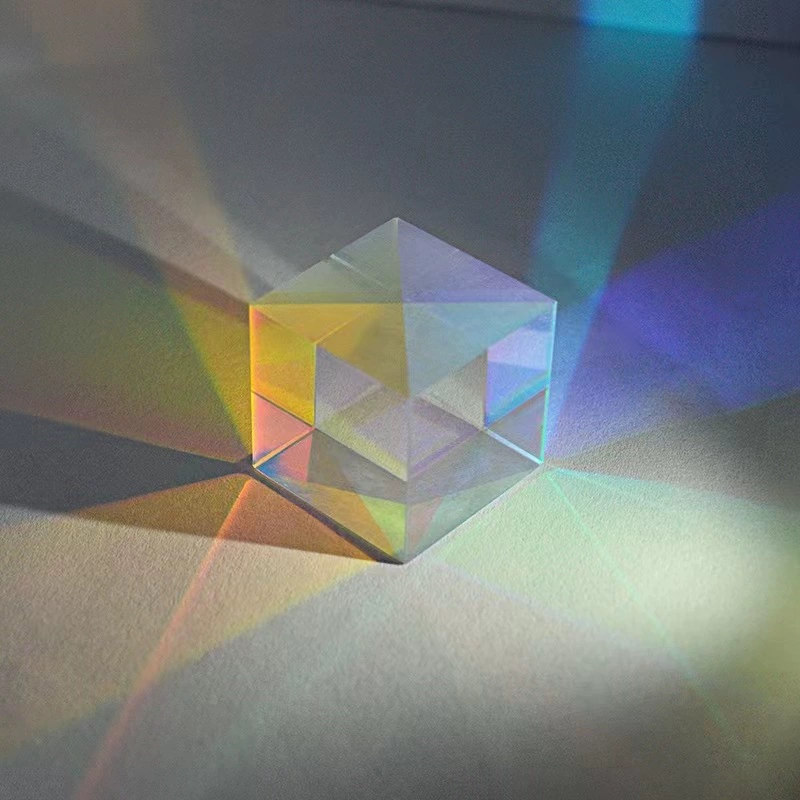 Дифференциальная призма 1:1 спектроскопическая полупрозрачная полусветоотражающая клееная спектроскопическая призма