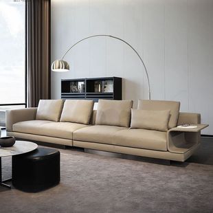 Минималистичный диван, скандинавская кожаная мебель, Италия