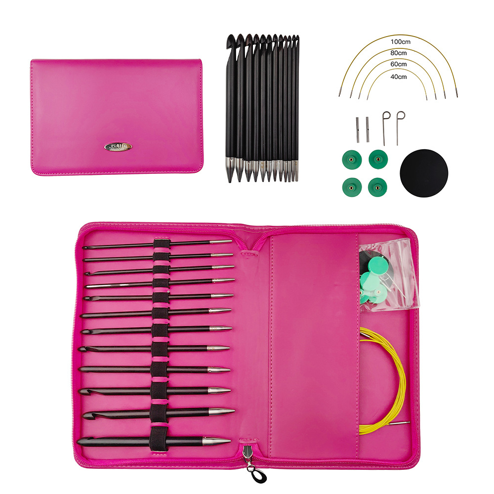 Transfronterizo alfombra amovible afgana conjunto de crochet tonis crochet set 12 piezas