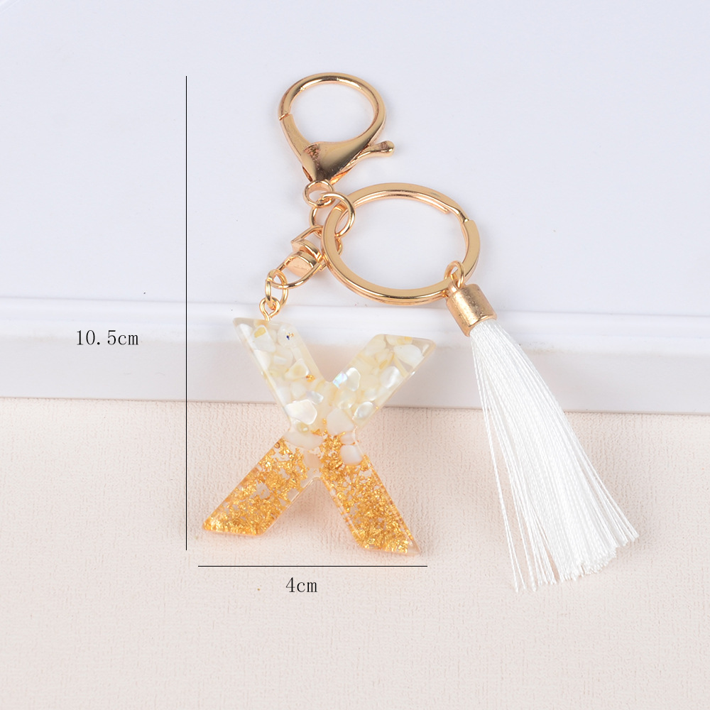 Streetwear Letter Metal Epoxy Bag Pendant Keychain display picture 24