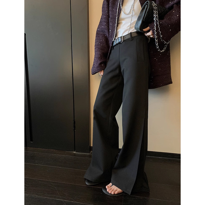 Ouyang Flared Suit Pants for Women, Autumn Casual Loose Straight Wide-Leg Pants, Bell-Bottom Floor-Length Pants Ouyang Flared Suit Pants for Women, Autumn Casual Loose Straight Wide-Leg Pants, Bell-Bottom Floor-Length Pants