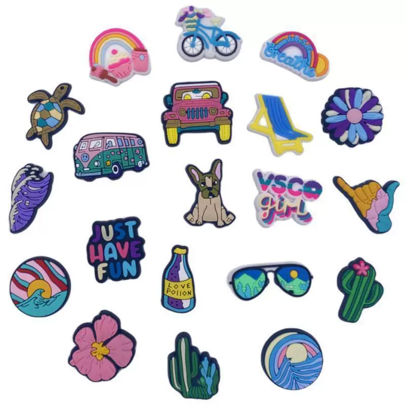 Трансграничная Летняя серия Аксессуары для обуви с отверстиями из ПВХ мягкая резиновая садовая обувь цветок обуви DIY декоративные аксессуары съемная пряжка для обуви