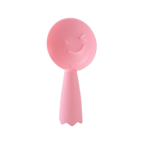 Rice spoon household non-stick rice spoon rice cooker spoon rice spoon can stand creative smiling face plastic rice spoon rice shovel