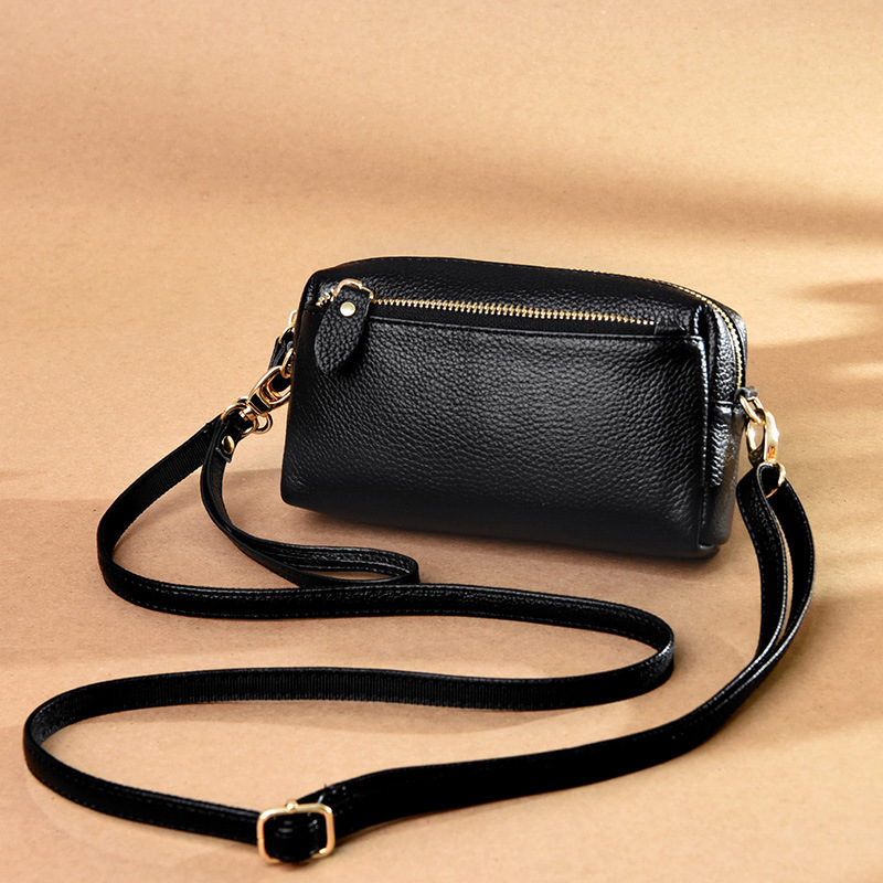 Soft leather leather bag women's 2022 new fashion single shoulder women's Bag Mini Bag horizontal mobile phone bag women's messenger