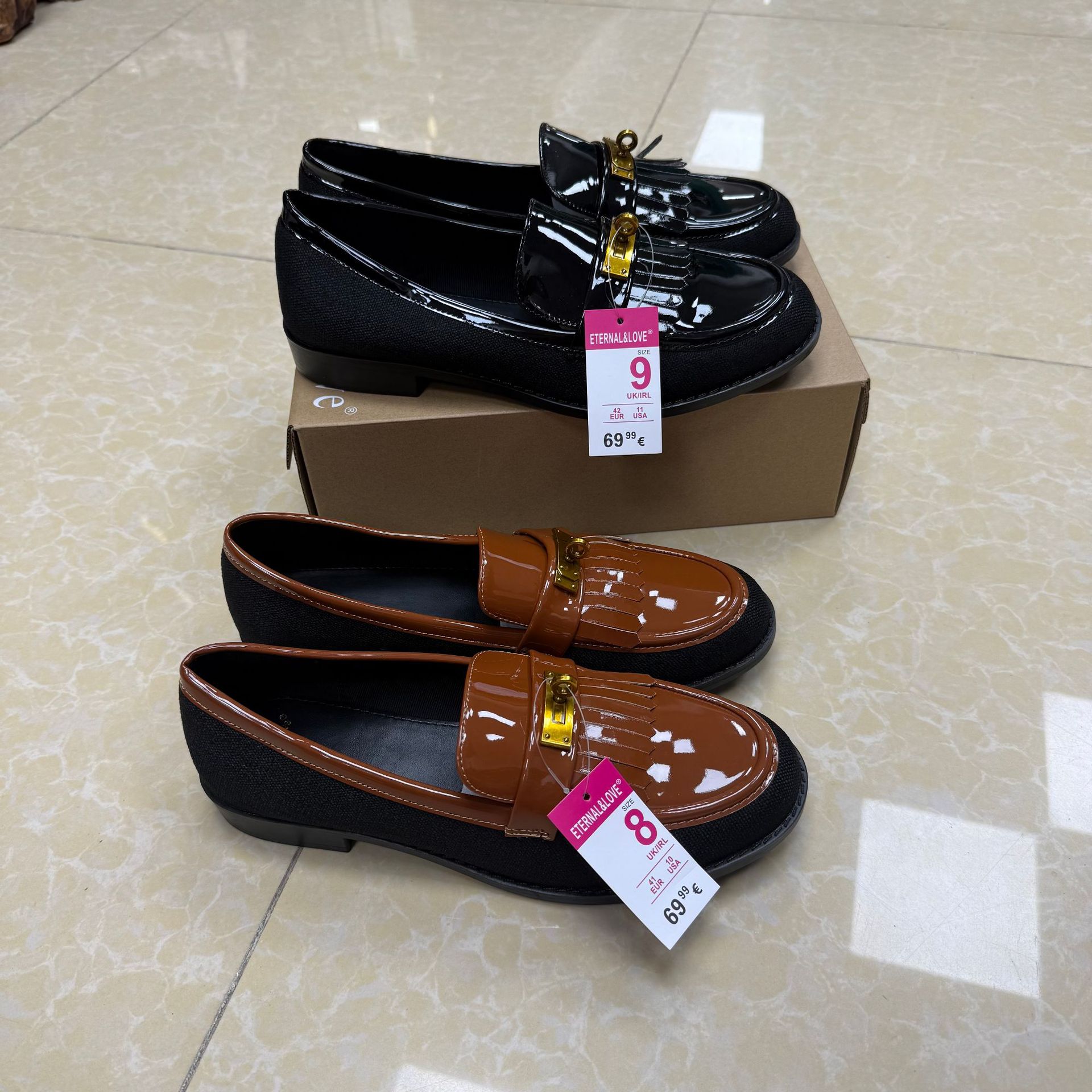 英伦风小皮鞋女牛皮圆头锁扣流苏学院风黑色乐福鞋欧货单鞋