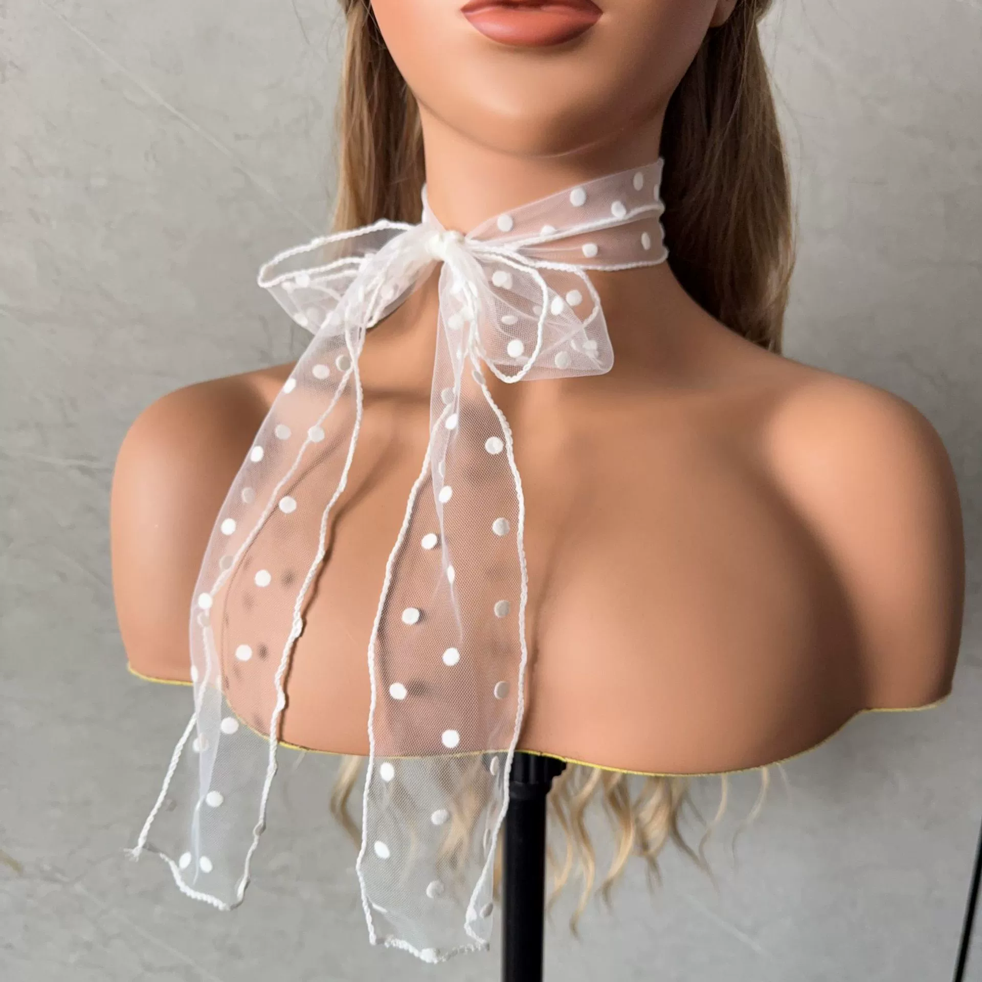 Cute headband, spring scarf, hair accessory, high-quality style