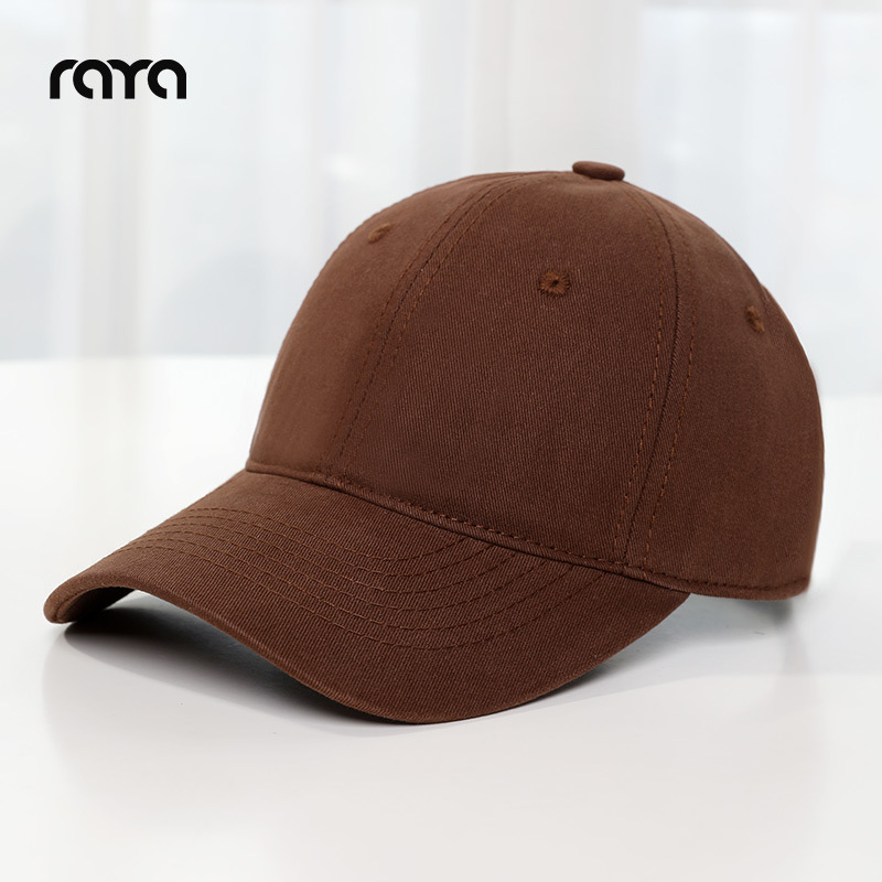 Gorra de Béisbol Estilo Coreano RAYA Primavera/Verano, Gorra de Visera Extra Profunda Unisex para Cabeza Grande, Otoño/Invierno