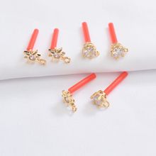 ��ɫ14k����s925�yᘻʹڶ�����Ƕ��΢��ʯdiy���Ʒ������l