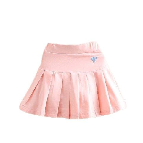 Girls' Pleated Skirt Pants Safety Shorts Skirts Versatile Children Anti-Bleed Half Body Short Skirts Summer Medium and Large Children Trend