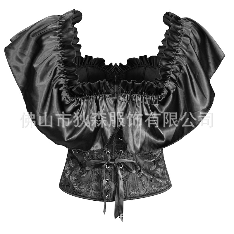 Comercio exterior nuevo estilo cinta encaje jacquard palacio sin tirantes retro lujo ligero ajustado fajas para mujer bienes transfronterizos