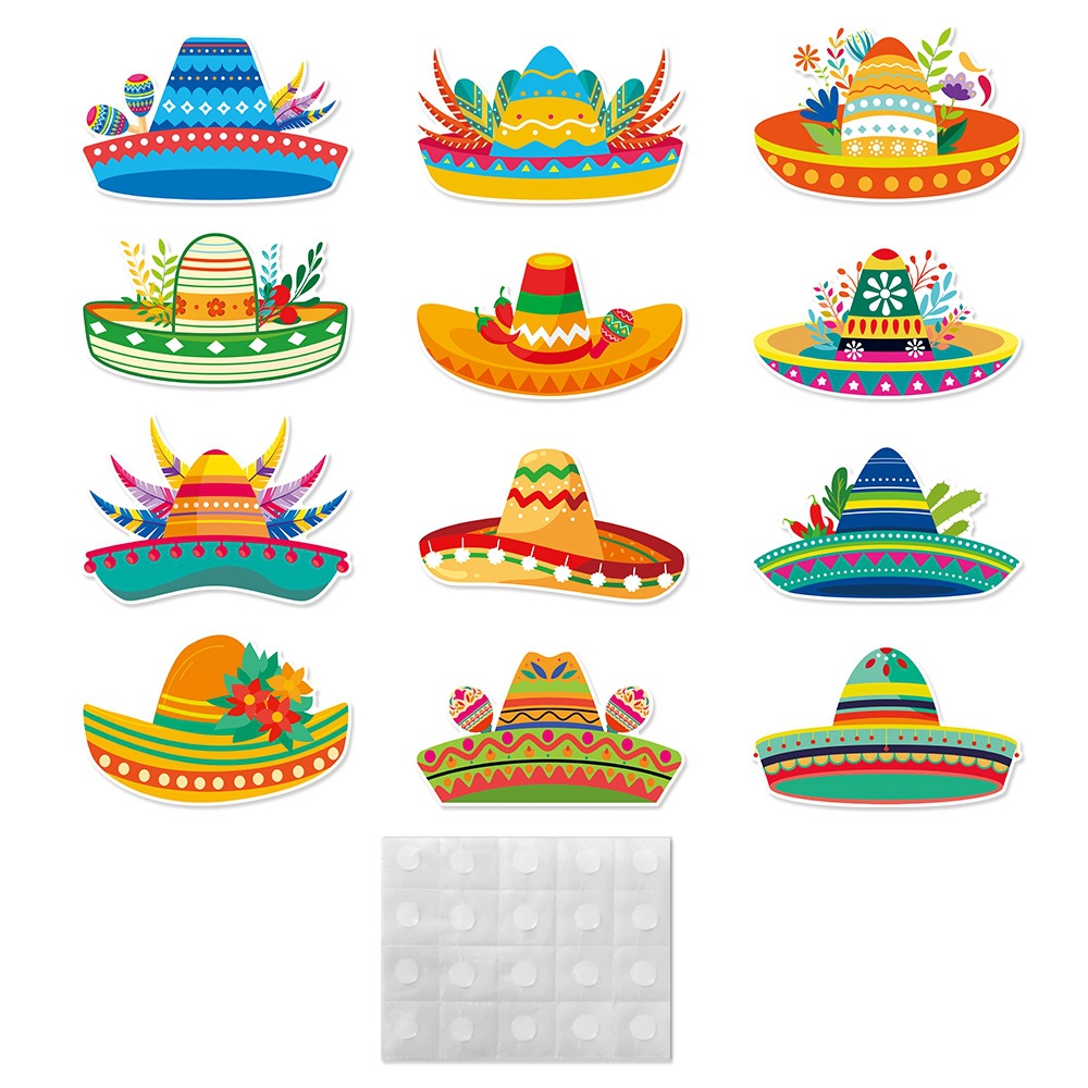 Nuevo México 5 de mayo Fiesta de decoración pared sombrero de fiestas mexicanas atmósfera decoración image 6