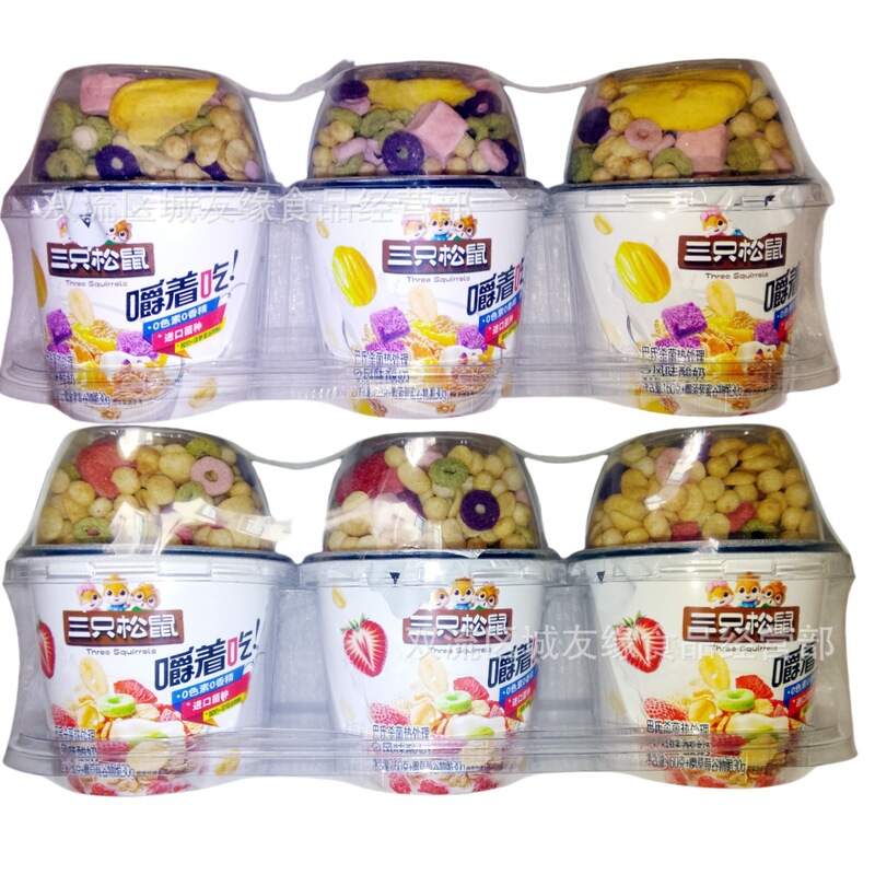 June's Three Squirrels Mixed Yogurt 480G+90G Strawberry Jackfruit Snack Yogurt-Flavored Fruit Pieces June's Three Squirrels Mixed Yogurt 480G+90G Strawberry Jackfruit Snack Yogurt-Flavored Fruit Pieces