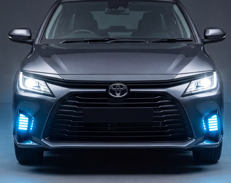 Suitable for 22-24 Models of Toyota Yaris Daytime Running Lights Modified to Led Front Fog Lights Toyota Yaris Ativ