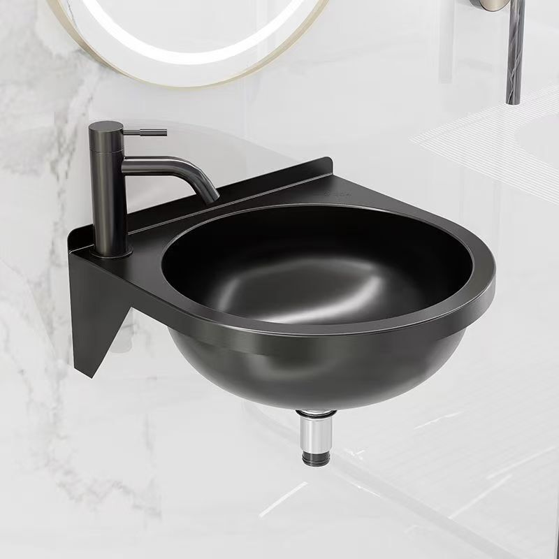 304 Stainless Steel Washbasin Household Small Apartment Washbasin Table Basin Bathroom Washbasin Single Wall-Mounted Washbasin 304 Stainless Steel Washbasin Household Small Apartment Washbasin Table Basin Bathroom Washbasin Single Wall-Mounted Washbasin