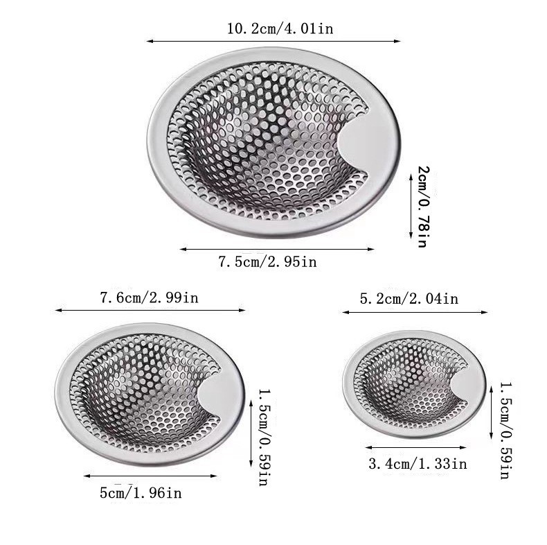 Punto del fabricante nuevo desagüe de piso de acero inoxidable 430, filtro de fregadero de cocina, desagüe de piso de baño de balcón de alcantarillado