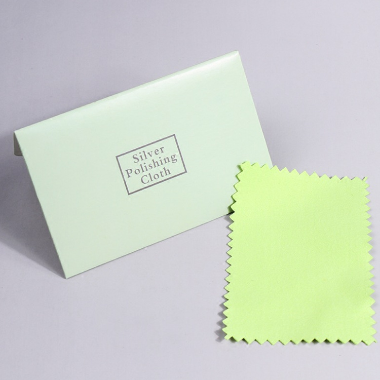 擦银布鹿皮绒银首饰上光布手镯去污抛光布(擦银布颜色随机）