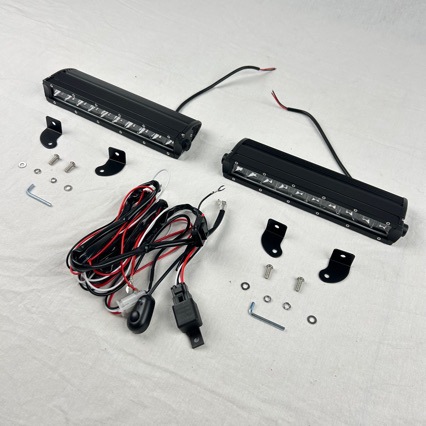 Suitable for 18-26 Models of Jimny Luggage Frame Roof Rack, Aluminum Alloy with Spotlights + Wiring Harness