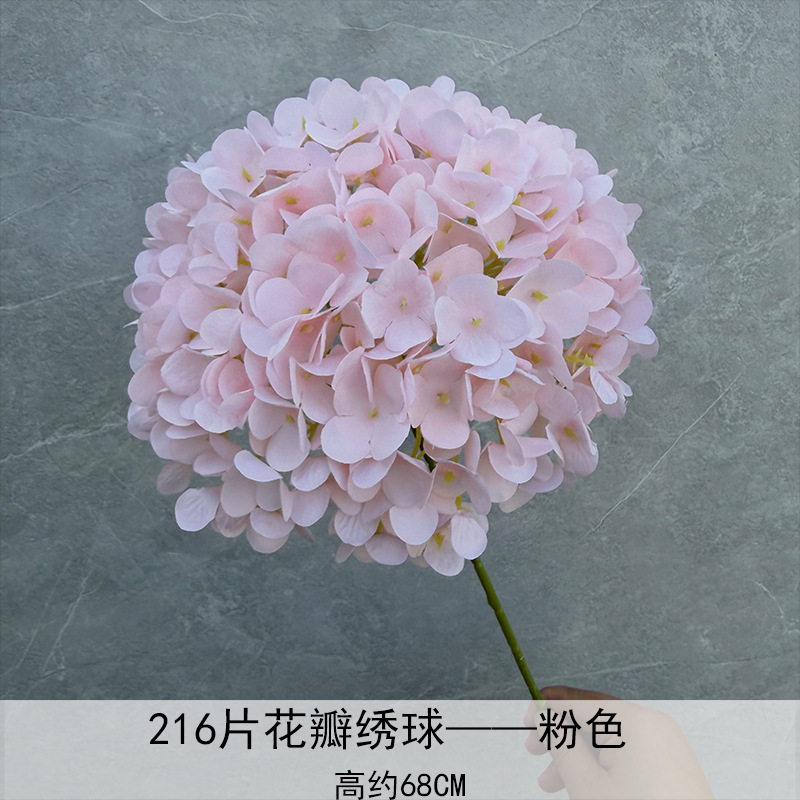 Nuevo en 2025, Decoración de Flores de Hortensia Individual en Forma de Piruleta, Recomendado para Decoración de Salones de Boda, Hoteles y Hogares, Diseño de Arreglos Florales, Decoración Suave