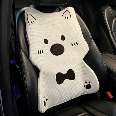 Cute Puppy Design, Rear Seat Single – Seat cushion, seat cover - four-seasons-linen-style-west-highland-cute-puppy-backrest-single-no-specifications