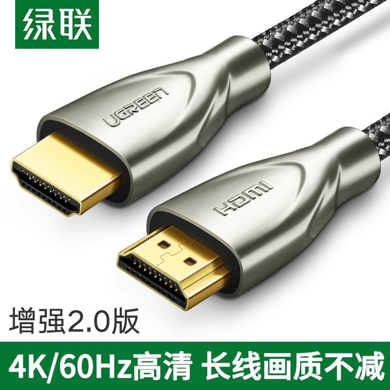 Green Union HDMI 2.0 кабель высокоразрешающего дата-кабель для подключения компьютера и телевизора к монитору/экрану