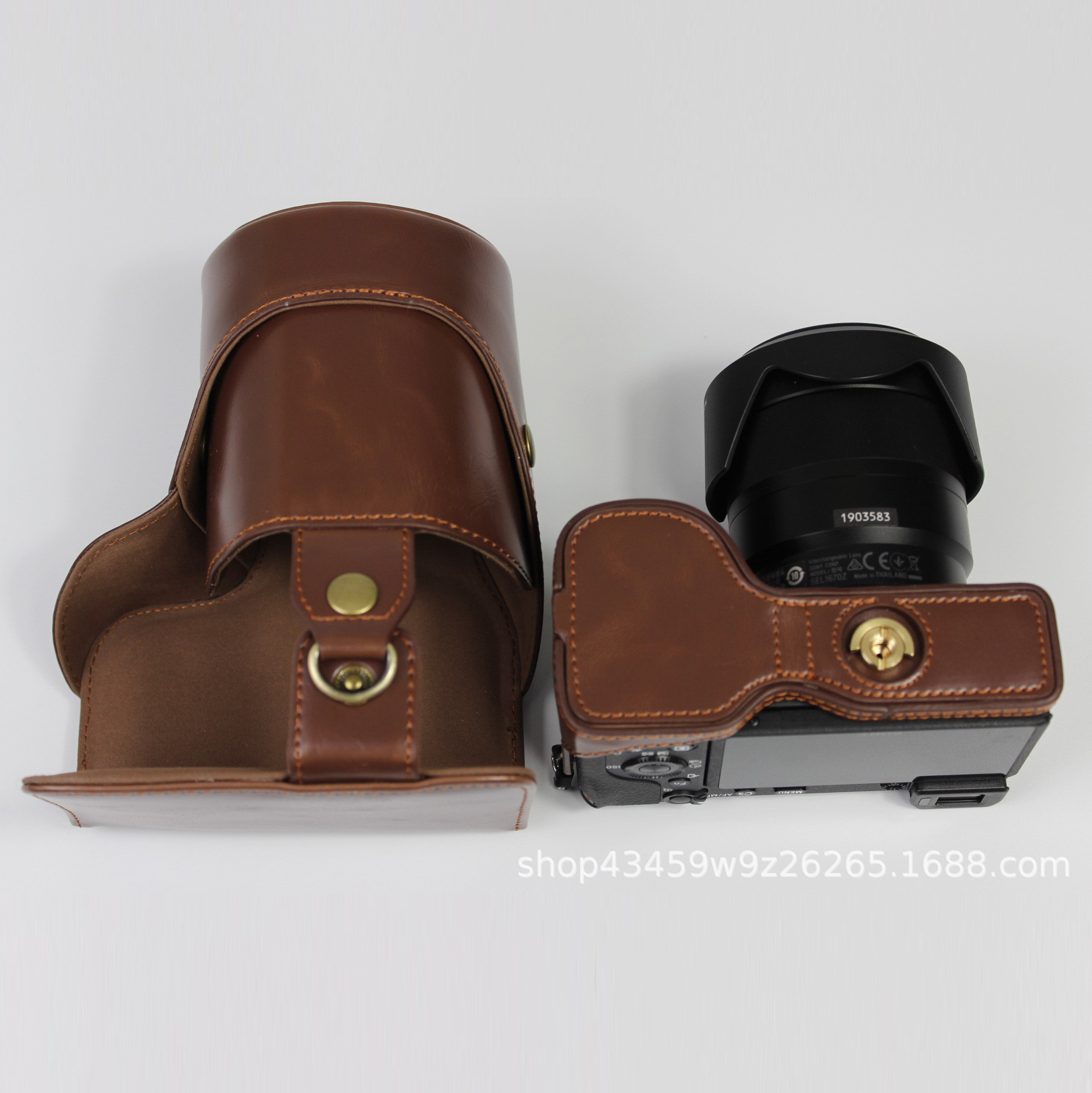 (2개) A6600 카메라 가방 케이스 카메라 베이스 반 어깨 렌즈 커버 가방 액세서리 가방