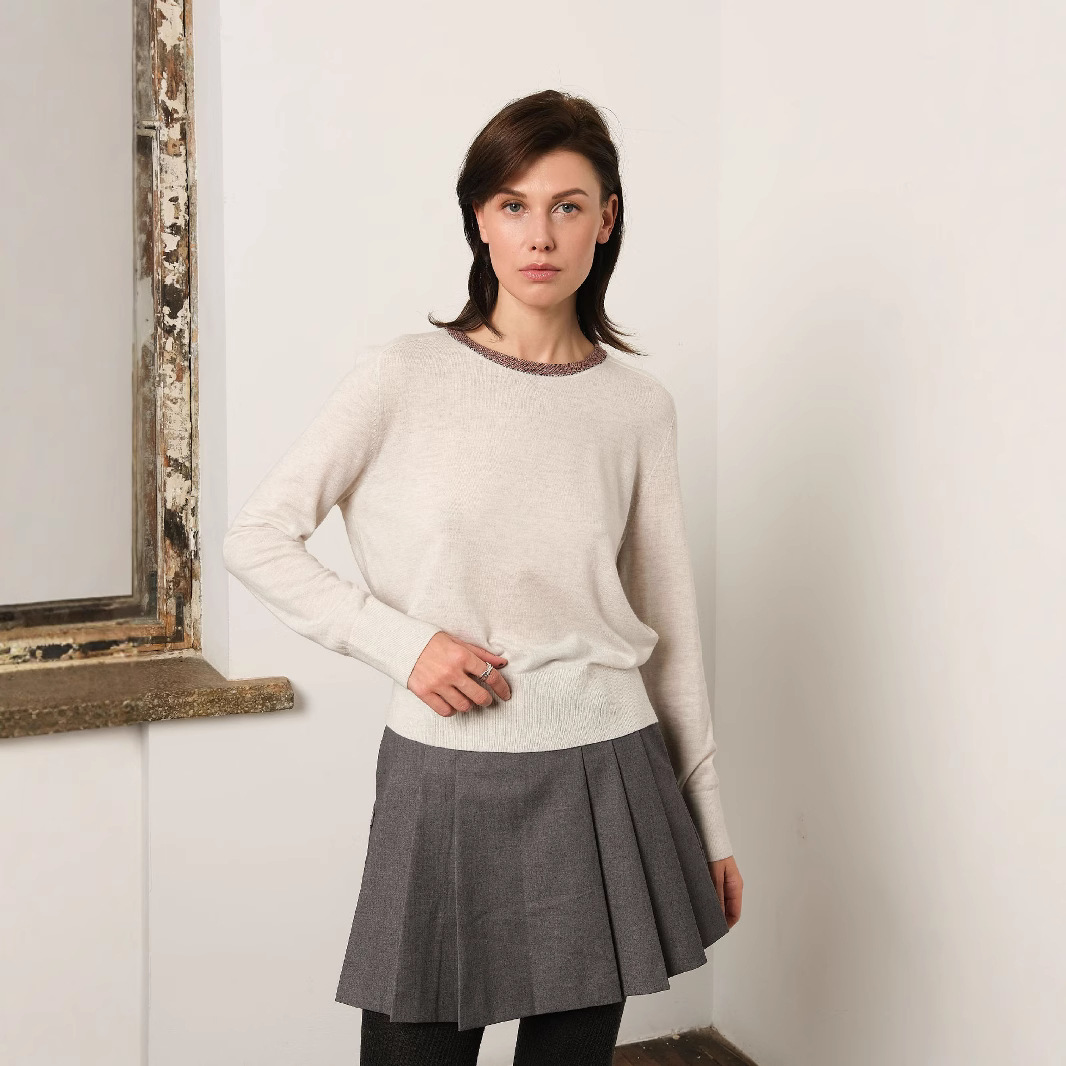 Autumn woolen elegant sweater