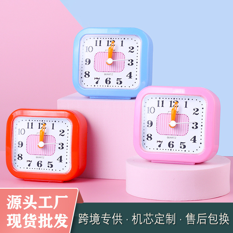 Factory small alarm clock cute color alarm clock children cartoon alarm clock creative student alarm clock Table 61 children gifts