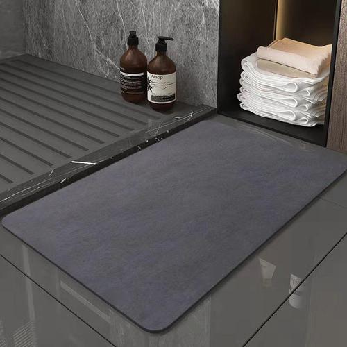 Wholesale delivery Nordic simple solid color diatom mud bathroom absorbent floor mat entrance toilet bathroom quick-drying soft mat