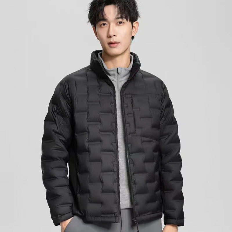 Lightweight down Jacket Men's 90 Velvet Autumn and Winter New Casual Versatile Lightweight Stand-Up Collar Laminated Thermal Vest Jacket Lightweight down Jacket Men's 90 Velvet Autumn and Winter New Casual Versatile Lightweight Stand-Up Collar Laminated Thermal Vest Jacket