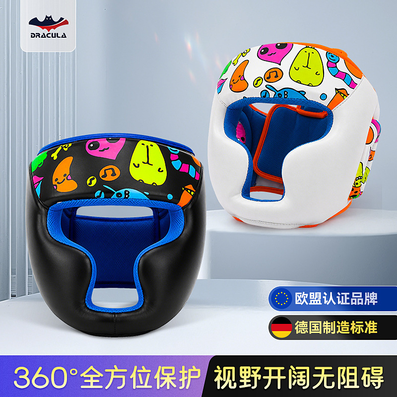 Children's Head Protection Gear Set for Boxing, Sanda, Fighting, and Combat Training and Competition for Boys and Girls