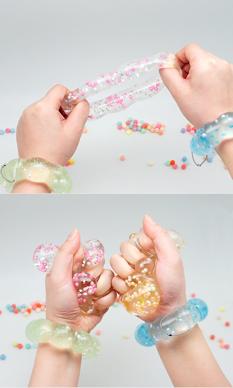 透明花环日韩减压玩具