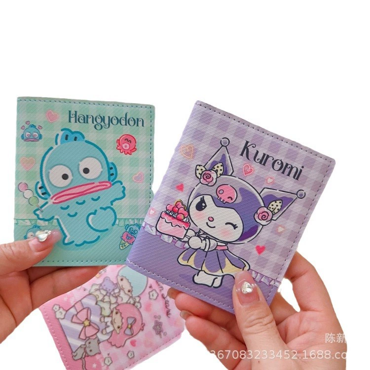 Японская девушка сердце Kuromi удобная переносная карточка сумка визитная банковская карта сумка из PU кожи