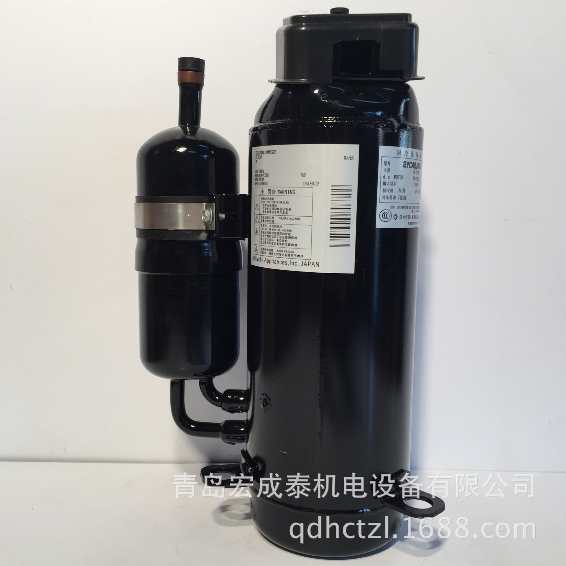 提供青岛日立压缩机 2YC45JXD 优质空调制冷压缩机 制冷设备