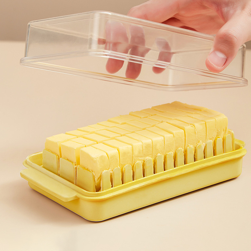 Caja de corte de mantequilla Caja de almacenamiento de alimentos con cubierta Caja de almacenamiento de almacenamiento de queso congelador