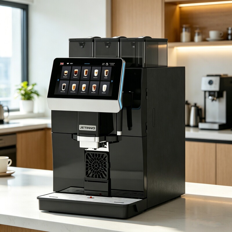 Smart Touch Coffee Machine Techno Jl33 Italian-Style One-Touch Freshly Ground Coffee Machine with Color Screen Fully Automatic Commercial Coffee Grinder