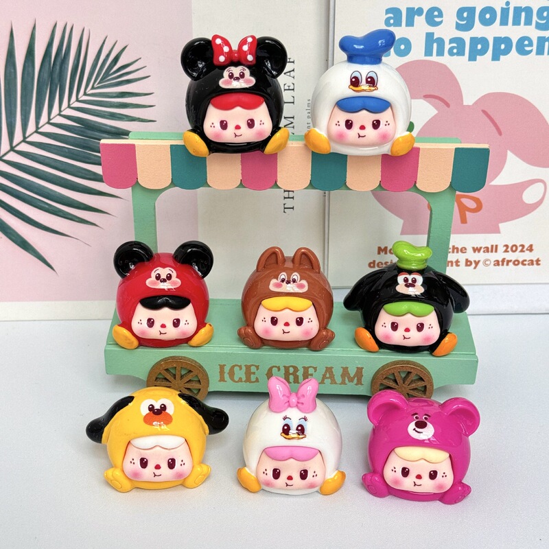 新しい漫画ディディ満たされたブラインドバッグかわいい diy ジュエリーペンダントキーホルダー人形デスクトップ樹脂小さな装飾品|undefined