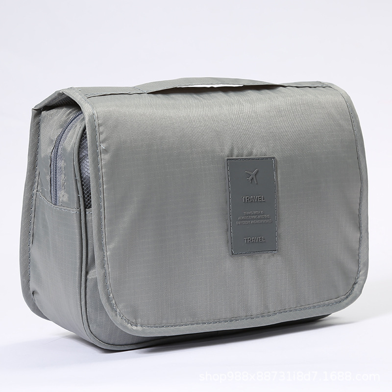 Bolsa de Aseo con Gancho de Poliéster Impermeable y Portátil para Viajes