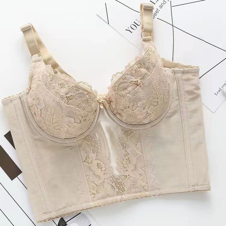 Beauty Salon Body Shaper Adjustable Long Bra for Side Breast Reduction, Tummy Control, Gathering and Supporting the Bust, Corrective Shapewear