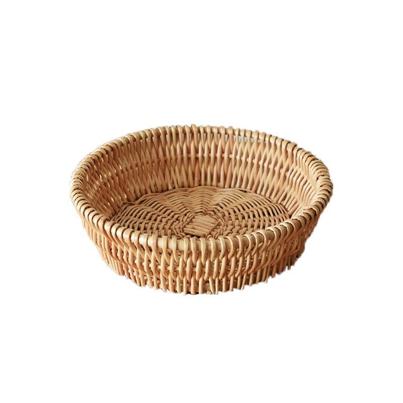 Cesta de pan al vapor cesto de almacenamiento de sauce cesto de frutas bambú trenzado cesto de pan verduras frutas secas caseras huevos bocadillos almacenamiento de tela cesta