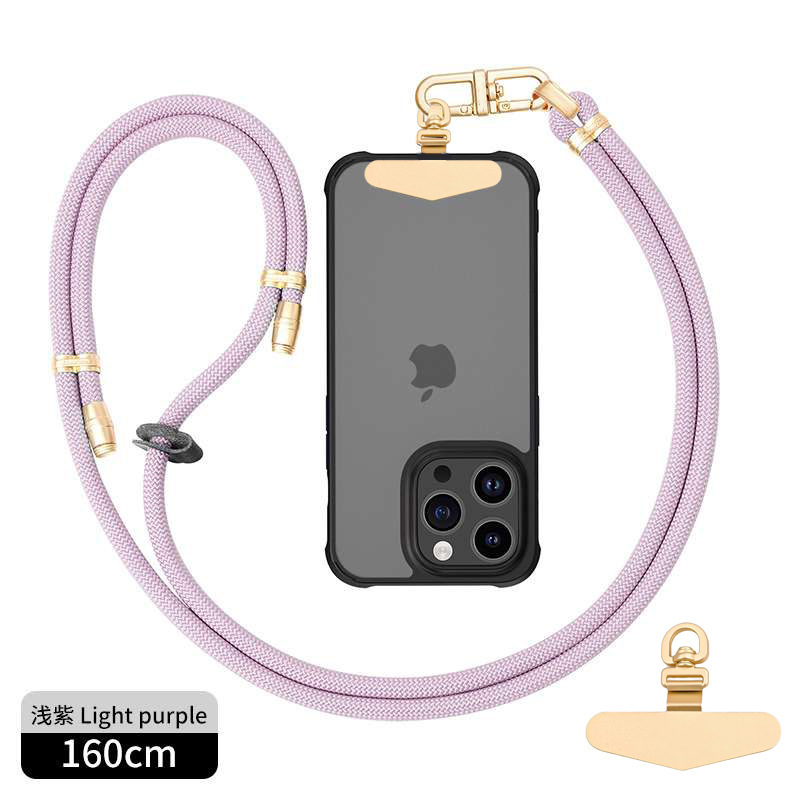 8mmクロスボディ、バックホルターネック携帯電話ストラップ、調節可能なハイエンドメタルバックルスペーサー、屋外紛失防止カメラストラップ|undefined