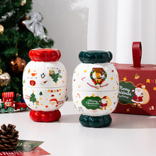 圣诞老人陶瓷碗酸奶碗水果沙拉碗西式奶油碗餐具创意甜品碗伴手礼